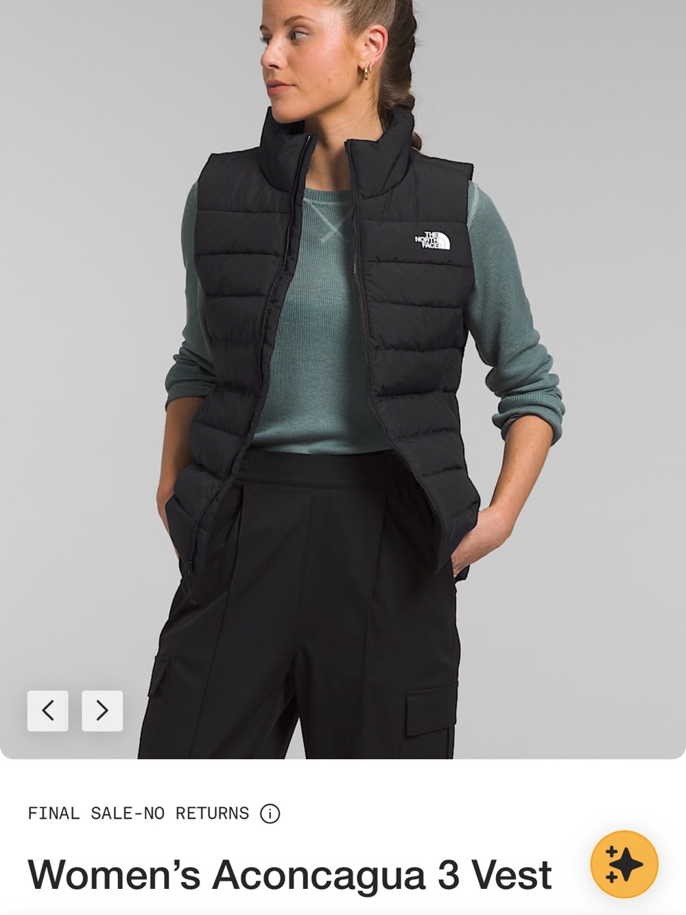 The North Face Women’s Aconcagua 3 Vest — Black